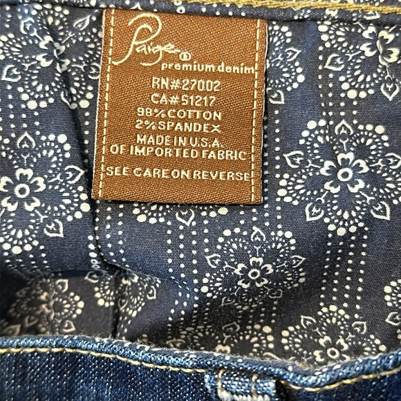 Paige premium denim blue heights mid rise jeans - Picture 9 of 9